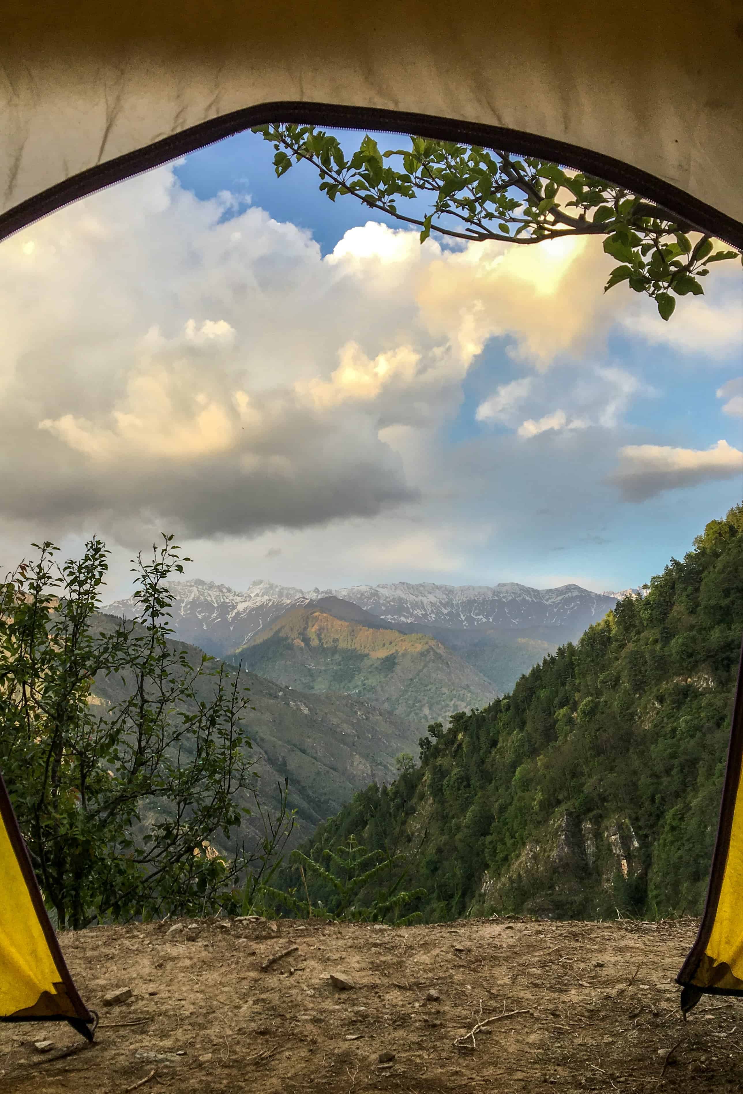 Morning view from the tent!