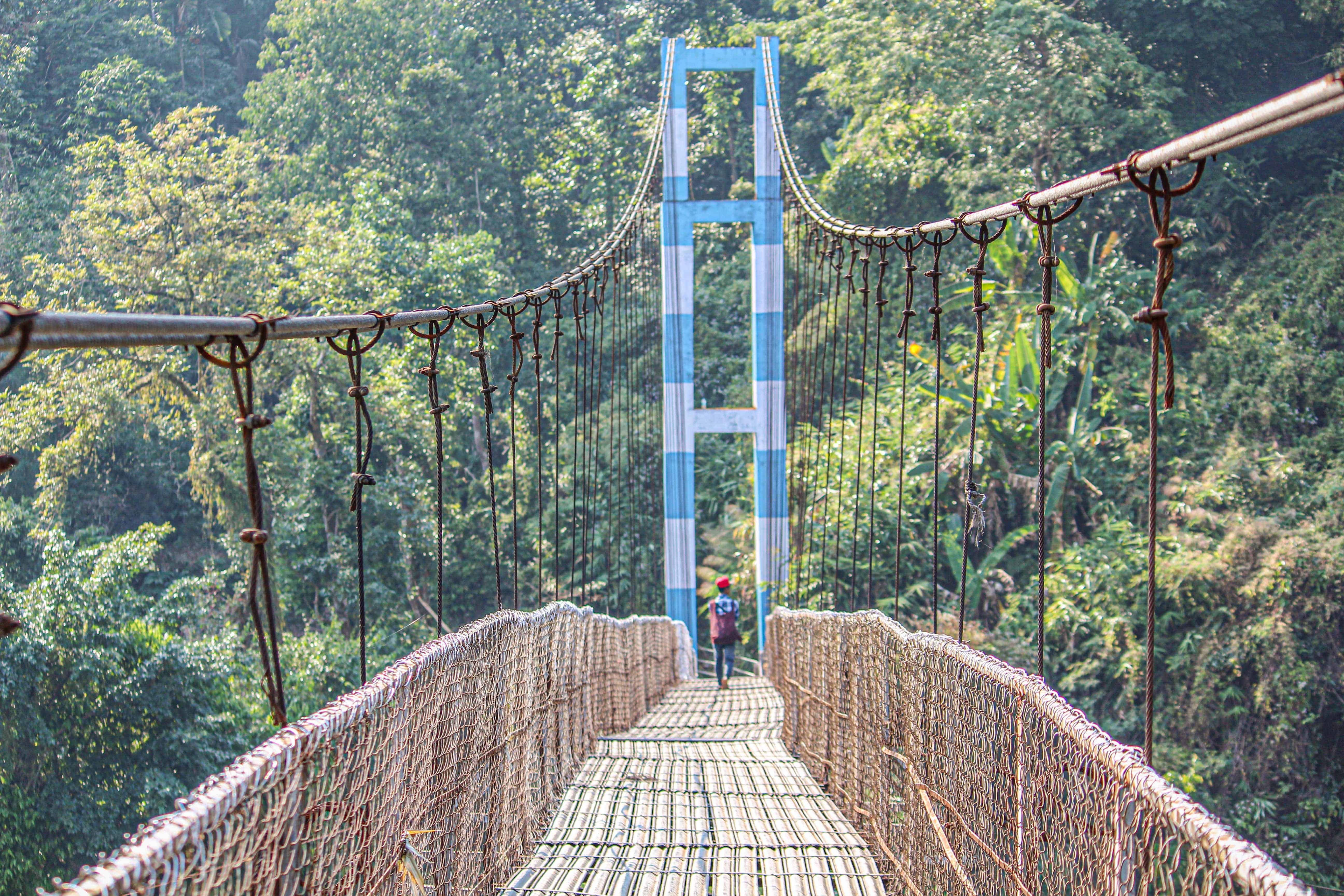 The suspension bridge in Shnongpdeng